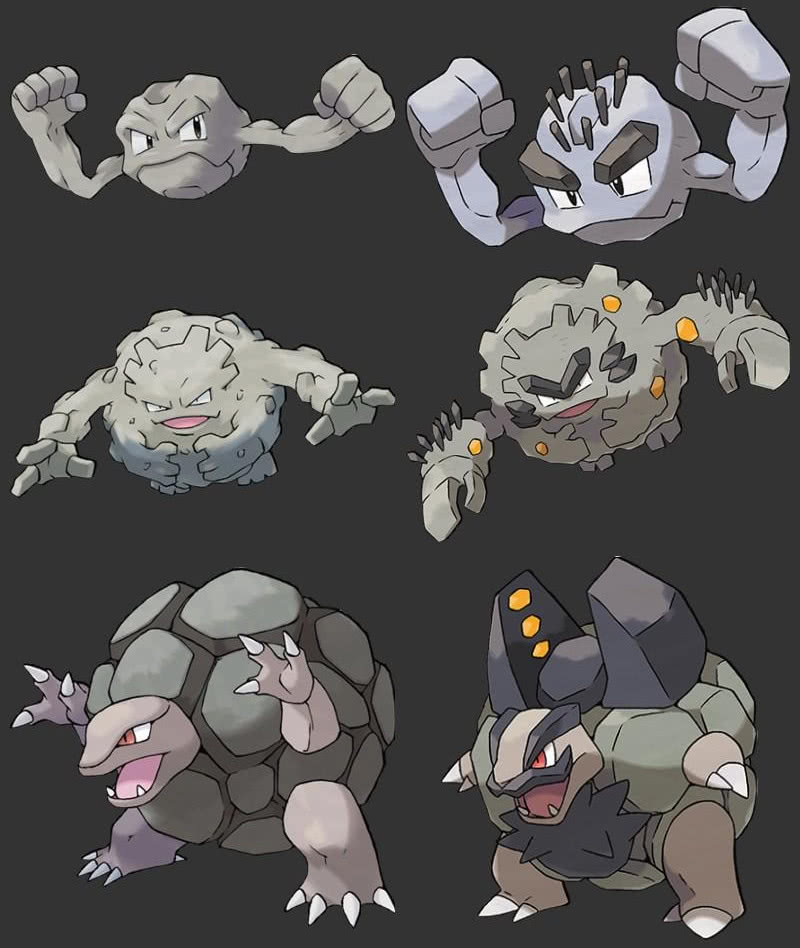 小拳石,隆隆石,隆隆岩阿罗拉地区的喵喵和其他地区的喵喵能力相近,只