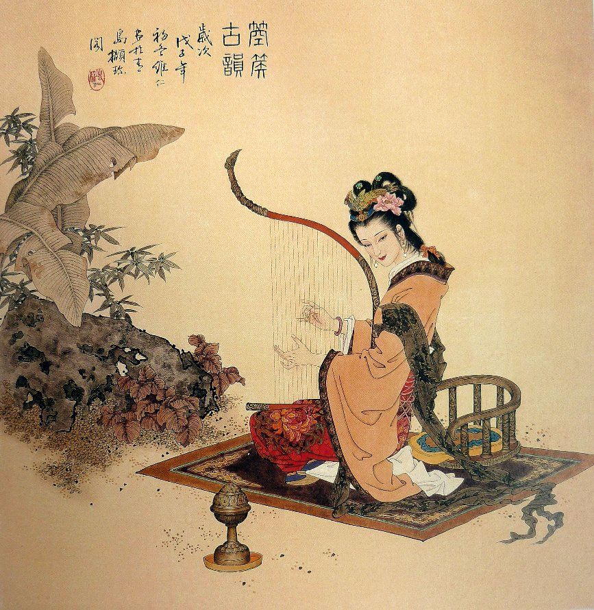 中国美术家协会会员项维仁绝美工笔美人图!