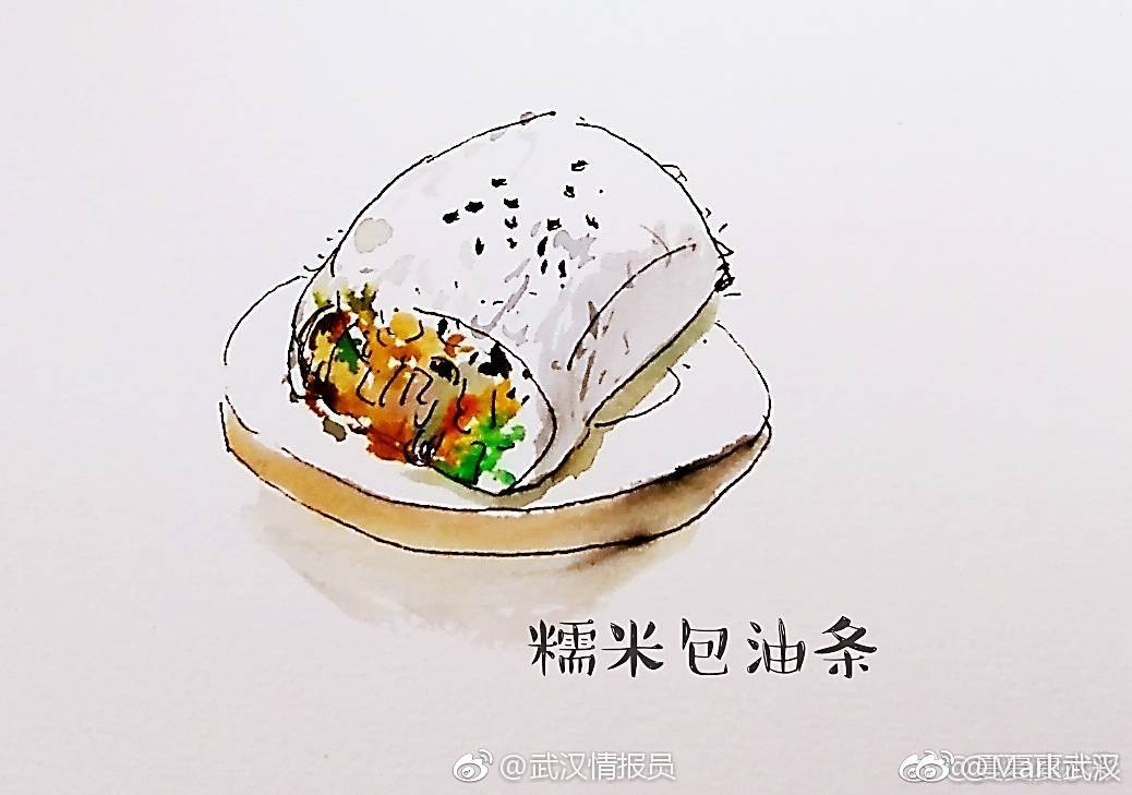 武汉美食手绘 简笔画图片