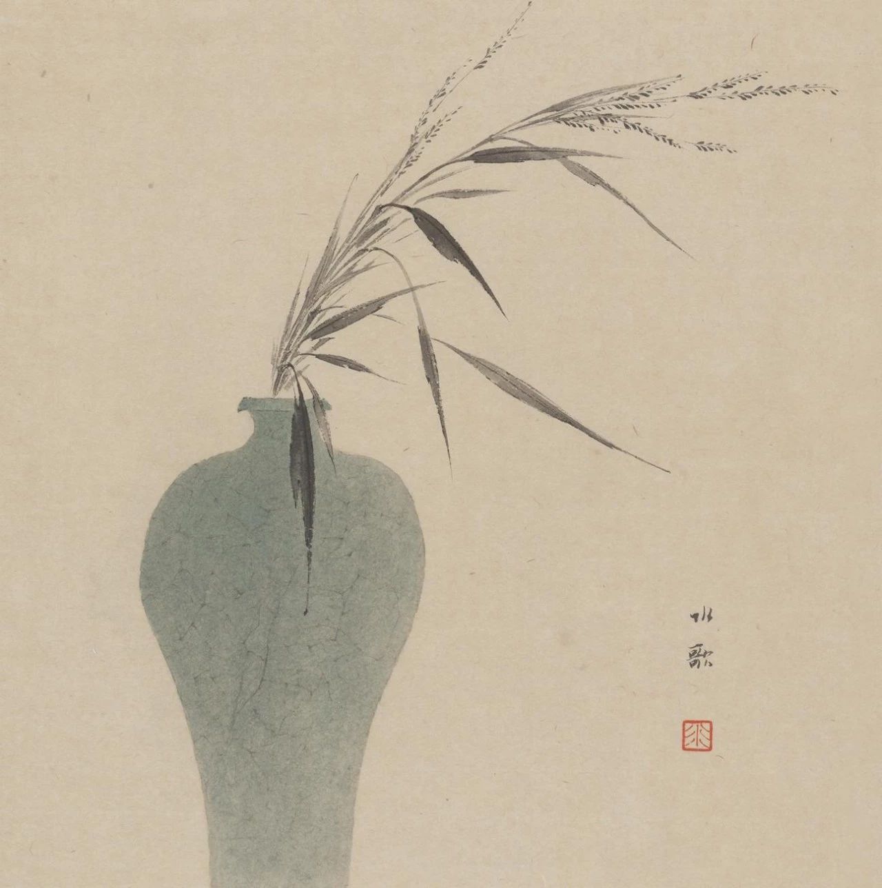 现代感工笔画画家李水歌