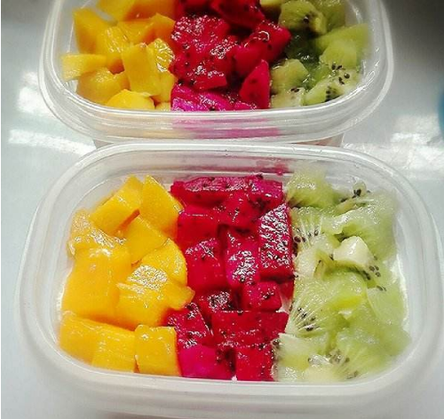 贤惠老婆做的水果便当,让我带到公司吃,老板:明天多带点过来