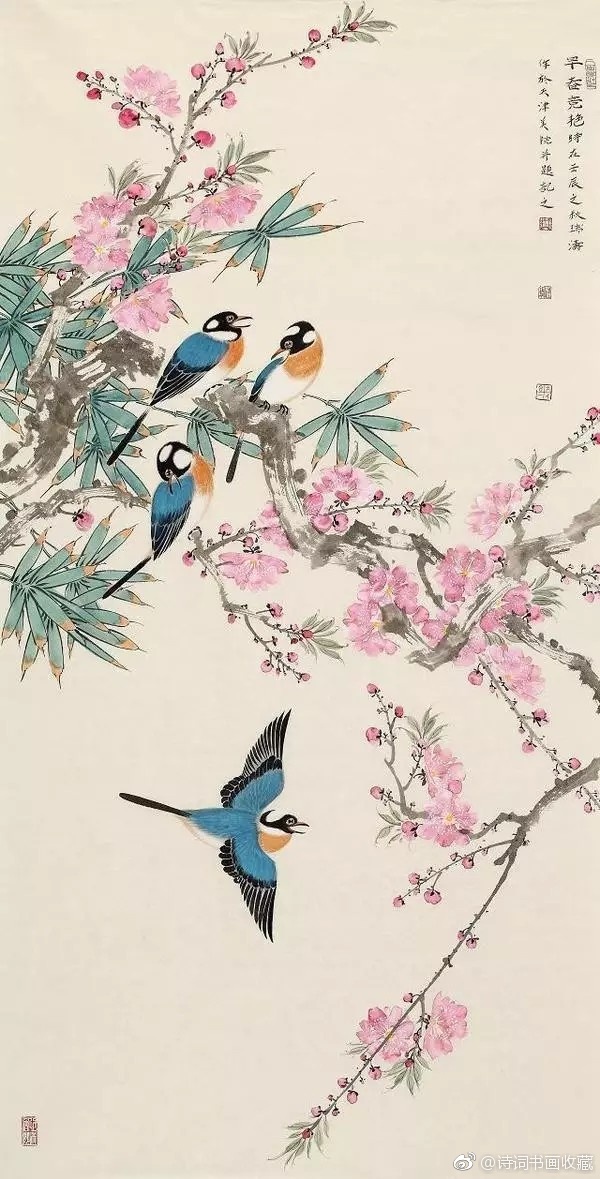 几位花鸟大师的工笔画大饱眼福