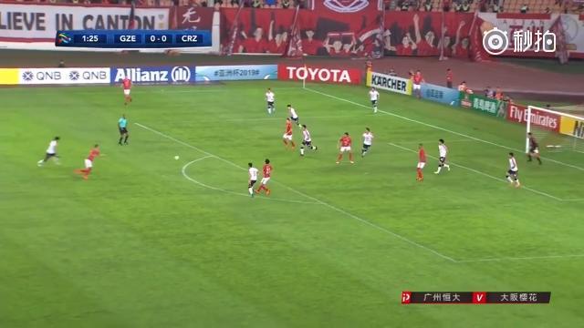 足球最新:亚冠:阿兰2球黄博文建功 恒大3-1大阪