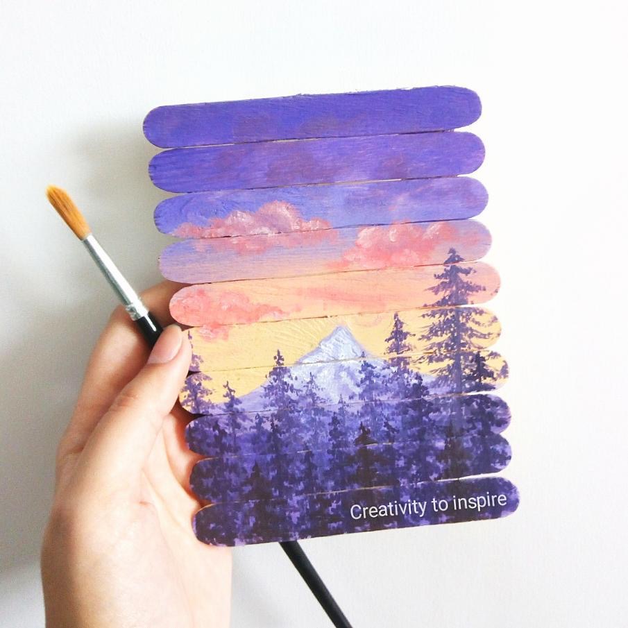 吃完老冰棍,木棒千万不要丢掉,你可以这样画| 艺术家farwa