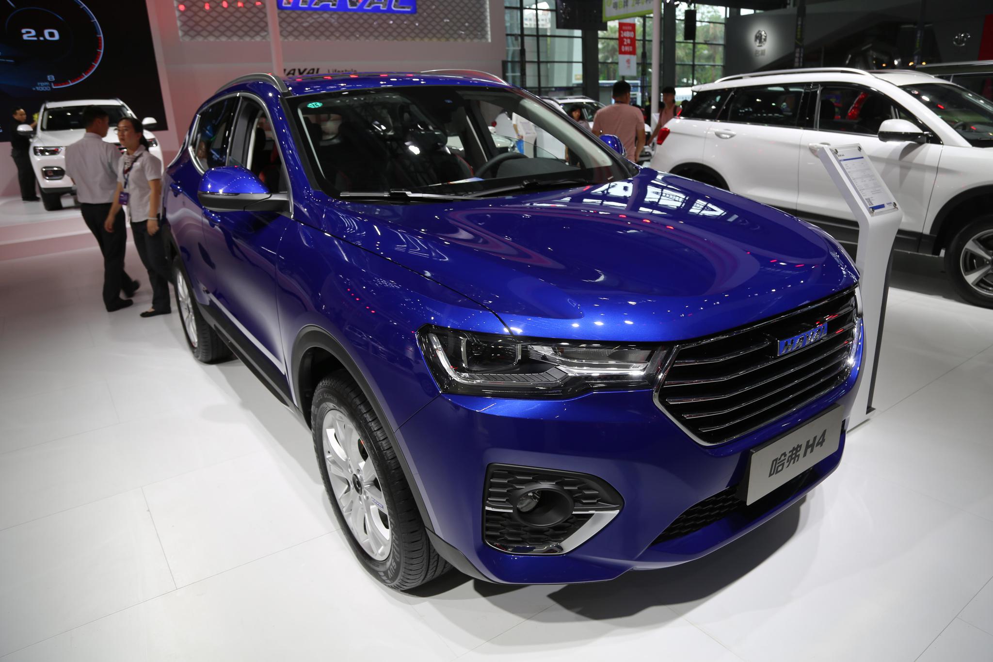 哈弗h4 蓝标版,12万级别紧凑型suv,车展实拍!