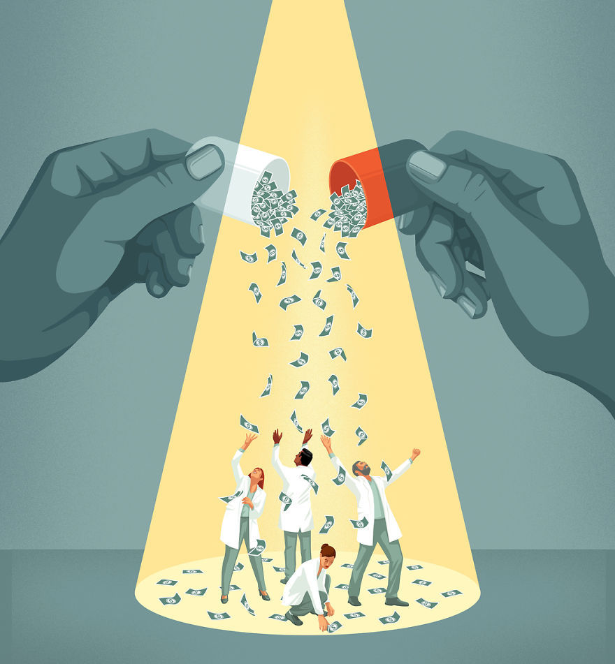 瑞士插画家stephan schmitz 用插画来诠释残酷的现实世界