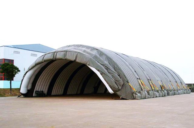 国产新一代充气式机库:几个小时就能修建一座野战机场