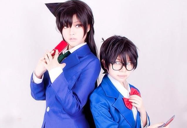 名侦探柯南cosplay,网友:想要cos小兰,就不能省发胶呀!