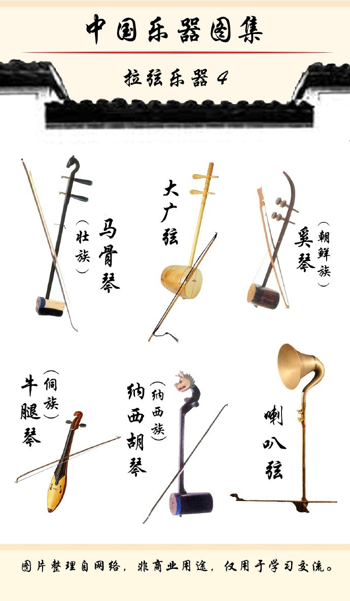 中国最全的拉弦乐器图集收藏学习