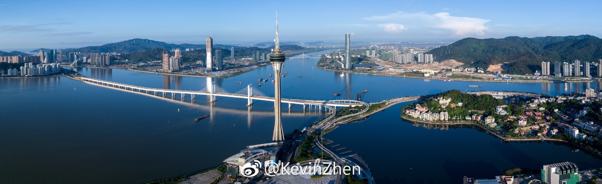 珠海十字门中央商务区毗邻湾仔横琴和拱北三大口岸