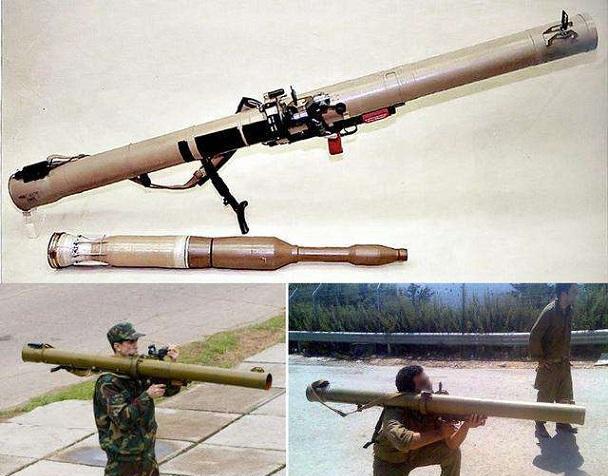 反坦克能手——rpg-43式手榴弹:下图中这款体积较大,呈喇叭形状的