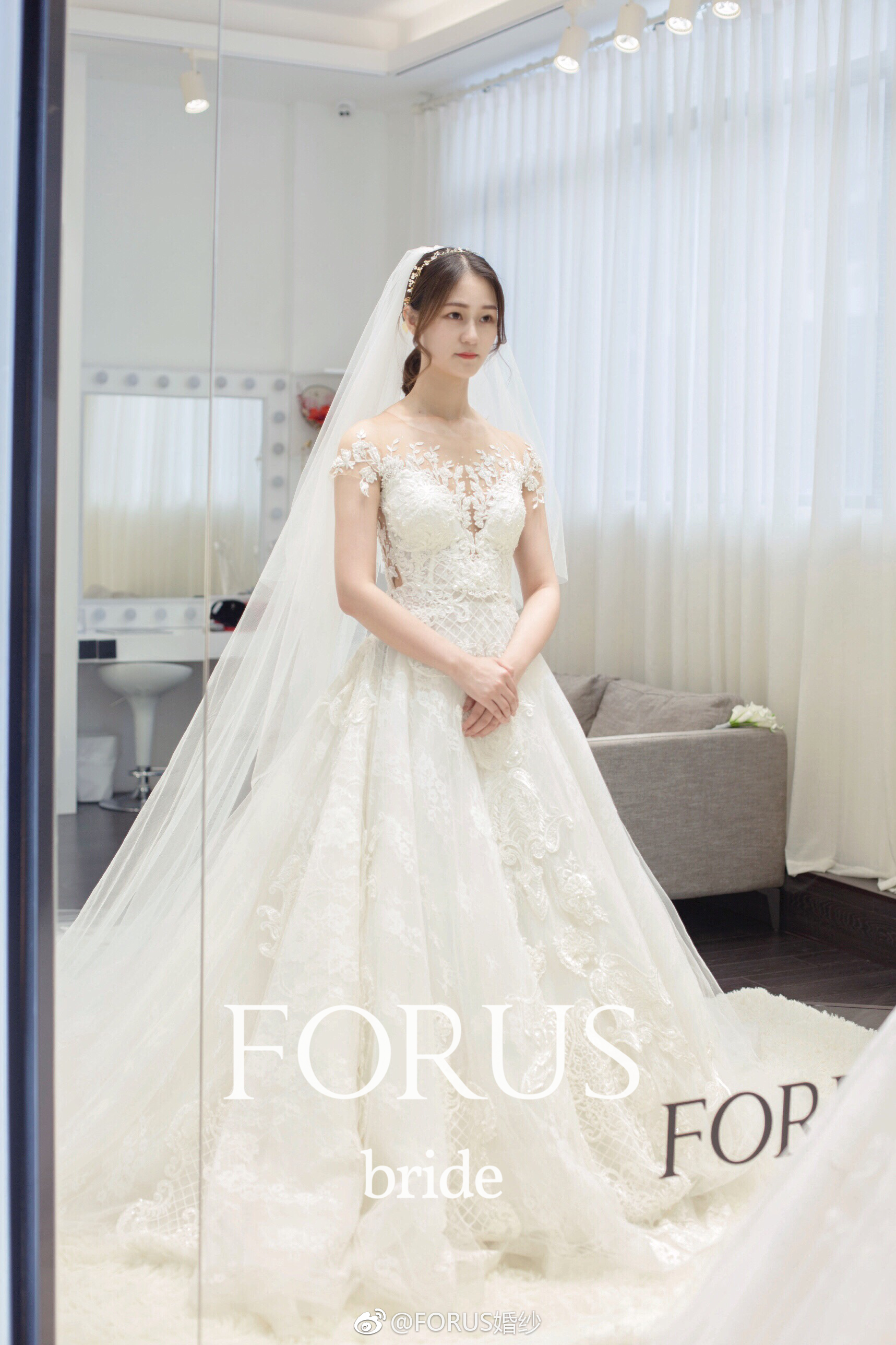 三款不同风格的温柔感婚纱aforuslight系列海浪鱼尾b台湾sophia