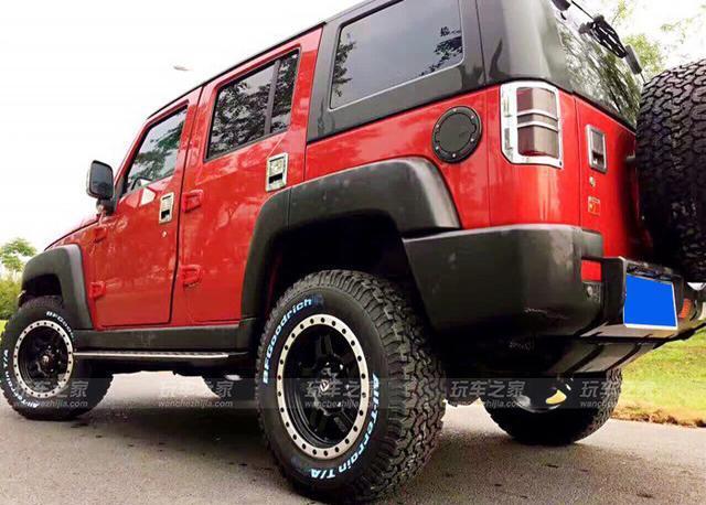一个女汉子迷上了改装 北京bj40升级轮毂轮胎