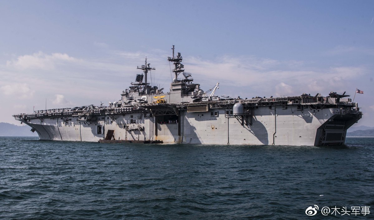 2018年8月16日,美国海军两栖攻击舰"埃塞克斯"号(uss essex|马来西亚|