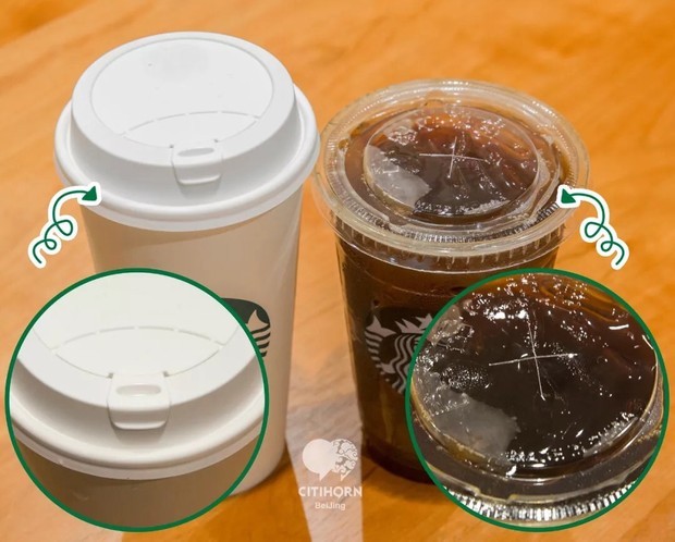星巴克外卖杯盖