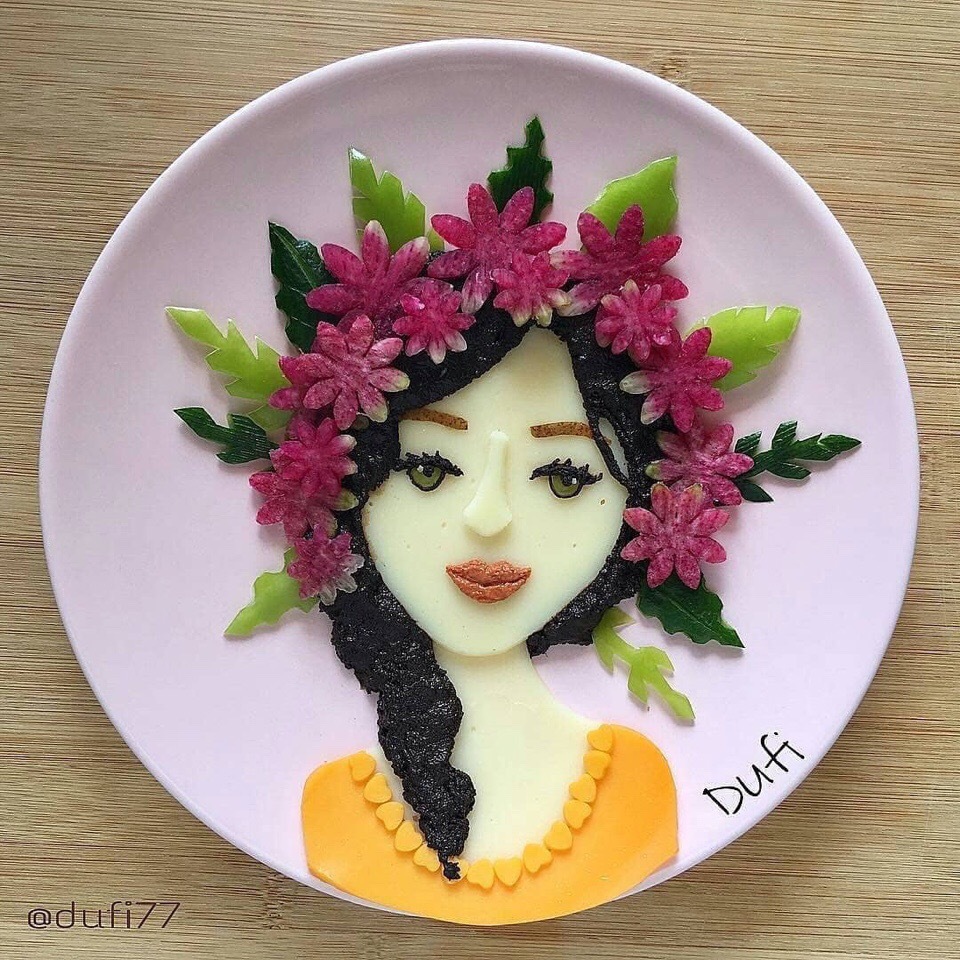 喜欢用食物画画的人 | dufi77