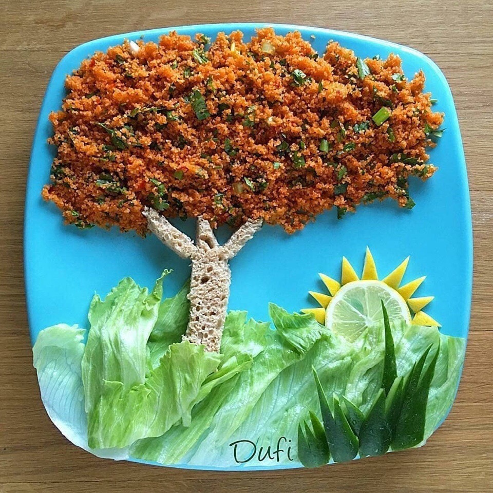 喜欢用食物画画的人 | dufi77