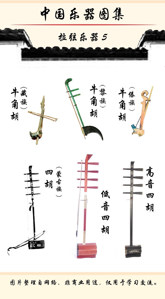中国最全的拉弦乐器图集收藏学习