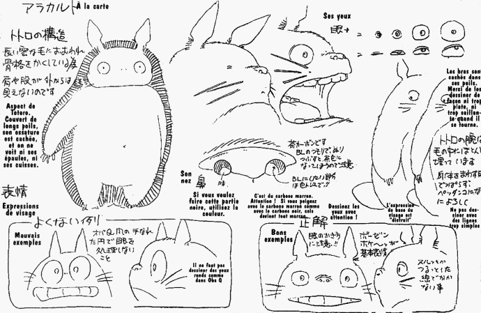 宫崎骏龙猫原画手稿值得珍藏