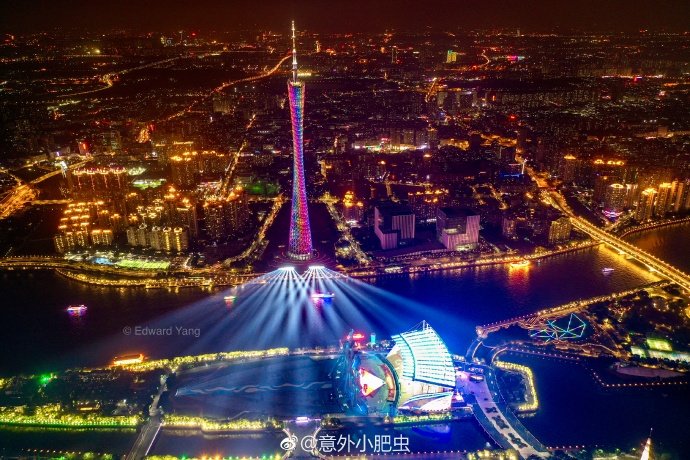 靓爆镜!俯瞰广州夜景