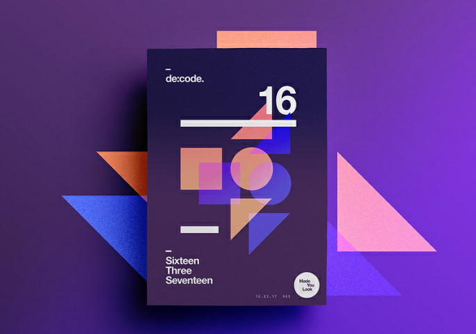 色彩高纯度高明度的海报设计