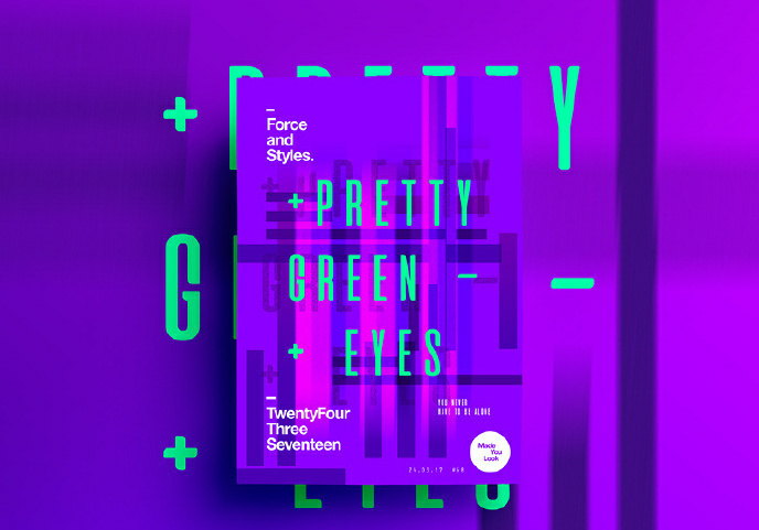 色彩高纯度高明度的海报设计