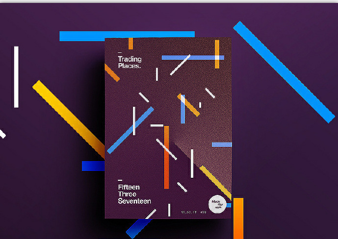 色彩高纯度高明度的海报设计