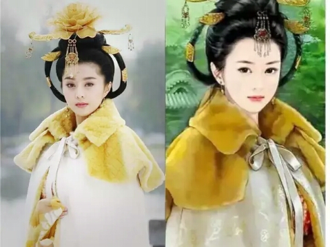 林心如和范冰冰曾经一起合作了《还珠格格》,两个人在剧中饰演一对