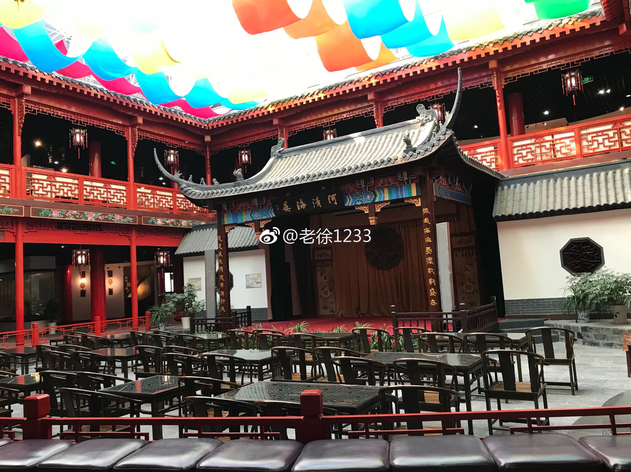 《清朝清晏园古戏台(仿建)》 4月24日摄于淮安戏曲博物馆|淮安|戏曲|