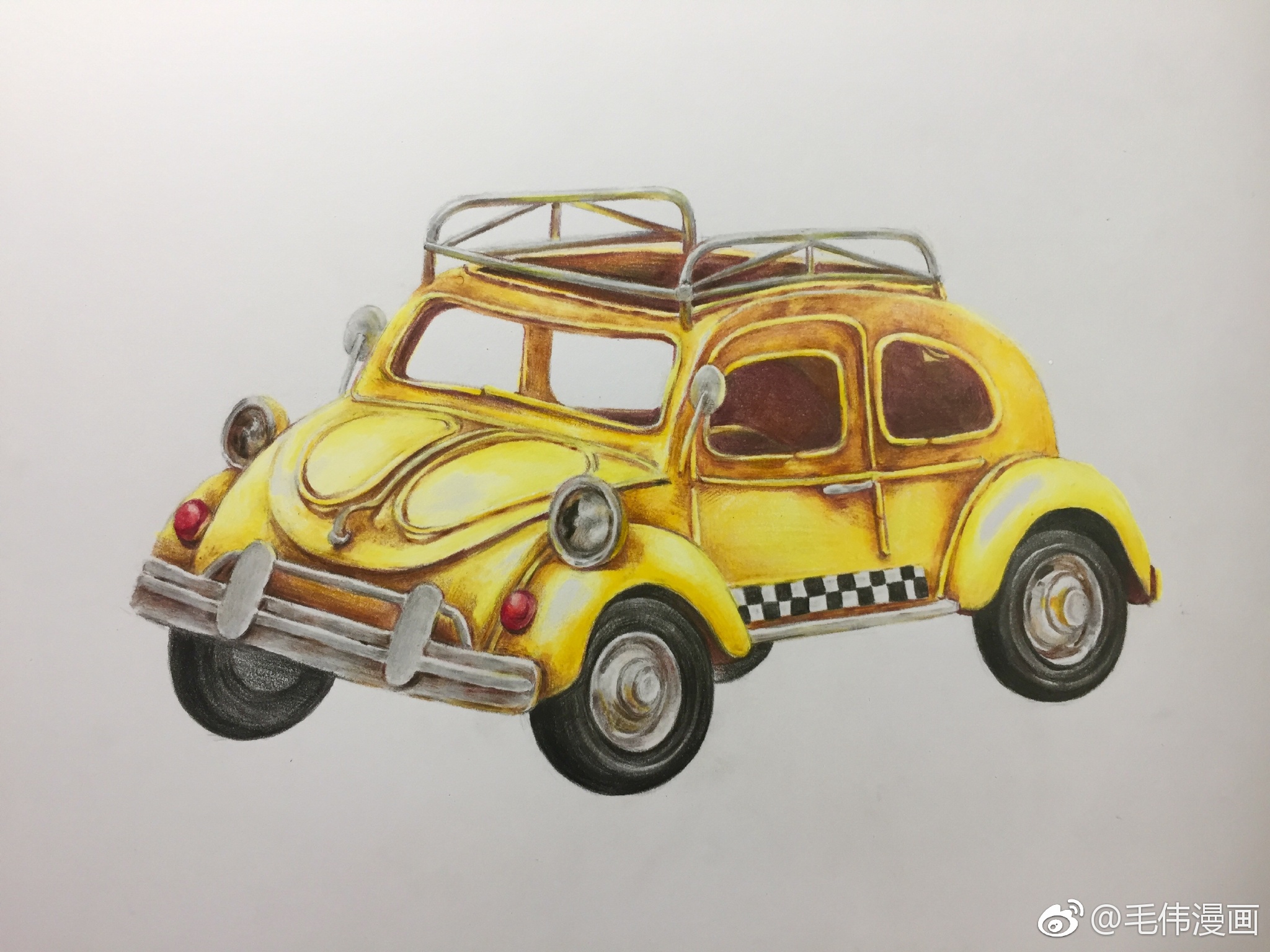 彩铅玩具小汽车画材绿盒辉柏嘉120色飞乐鸟彩铅专用纸作者