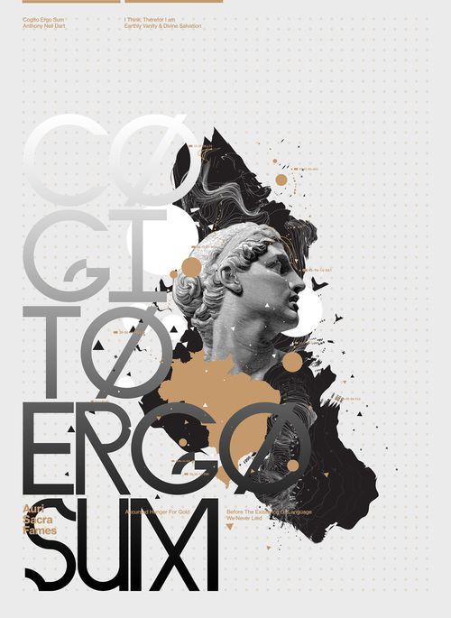 石膏像元素67676767海报设计参考艺术感十足