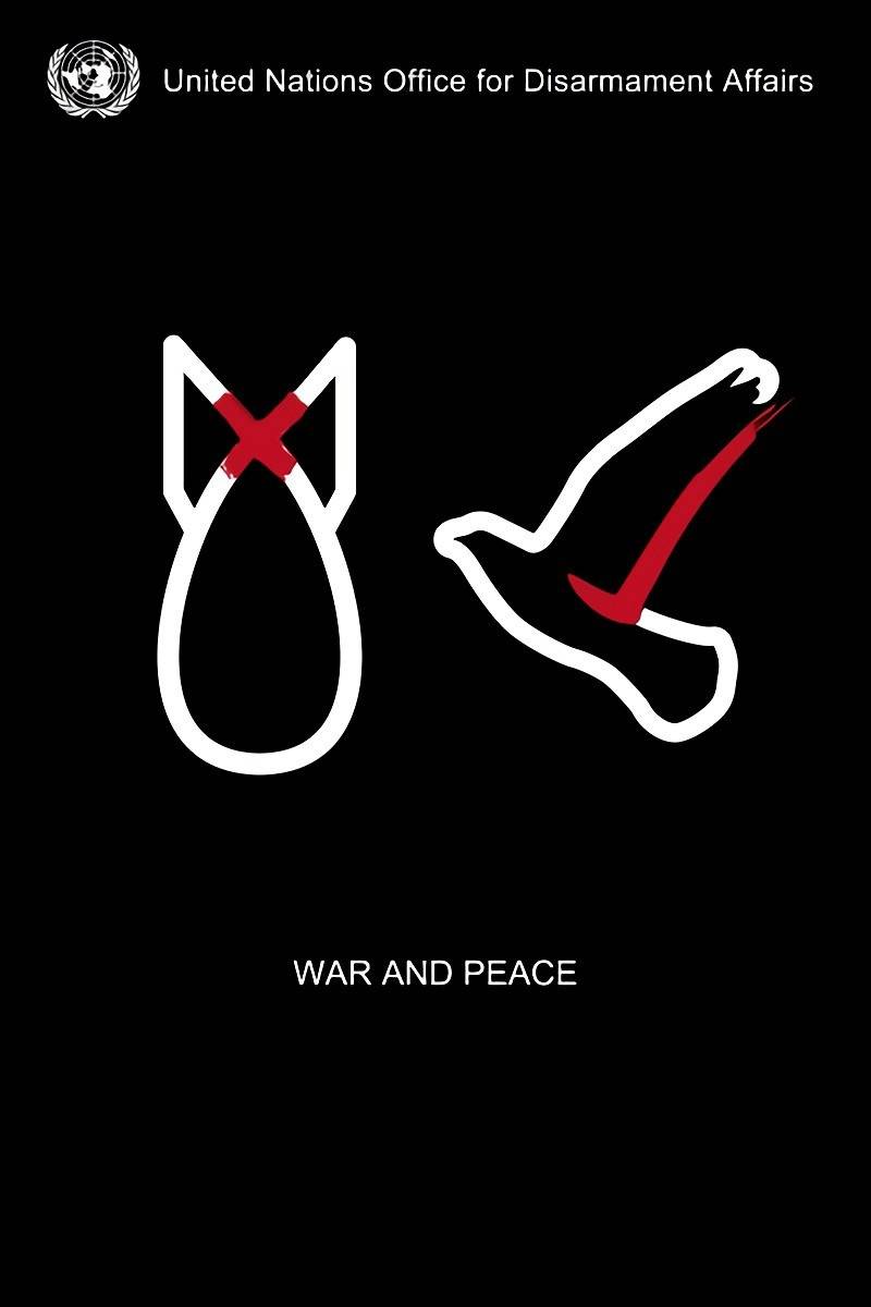 提倡和平反对战争平面创意广告