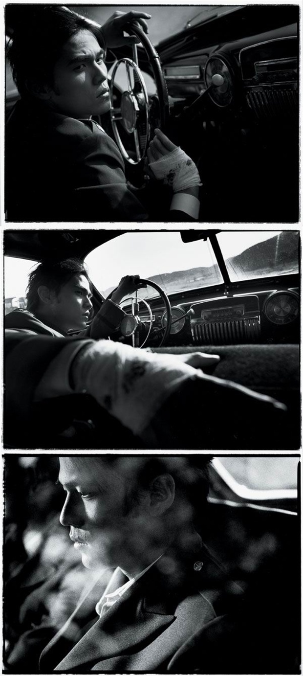 为了《止战之殇》这首歌曲,拍摄专辑封面的地点选择在了海参崴