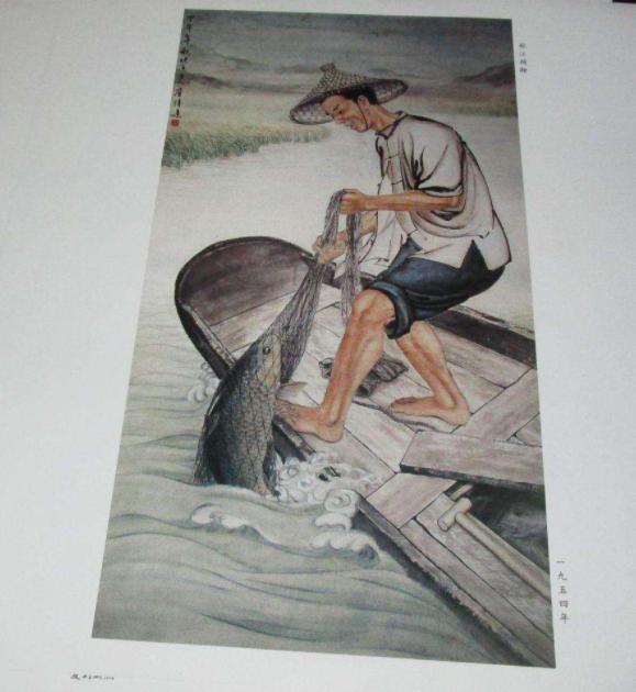 高剑父入室弟子,和关山月同门,46岁后专业画鱼,绘鲮鱼堪称一绝