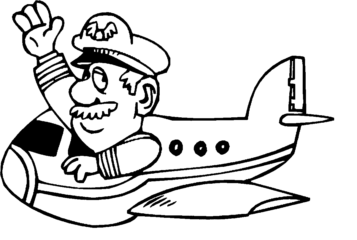 飞行员的简笔画简单图片