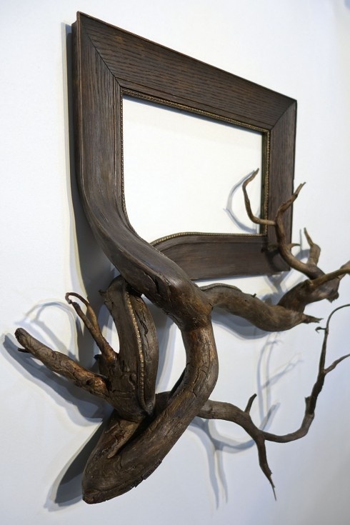 艺术家darryl cox的创意,实木的框架,配上仿佛出自本身的枯树根,二者