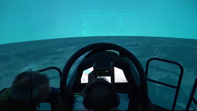 瑞典萨博公司jas39e鹰狮e战斗机的座舱