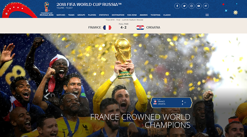 2018世界杯法国队夺冠!