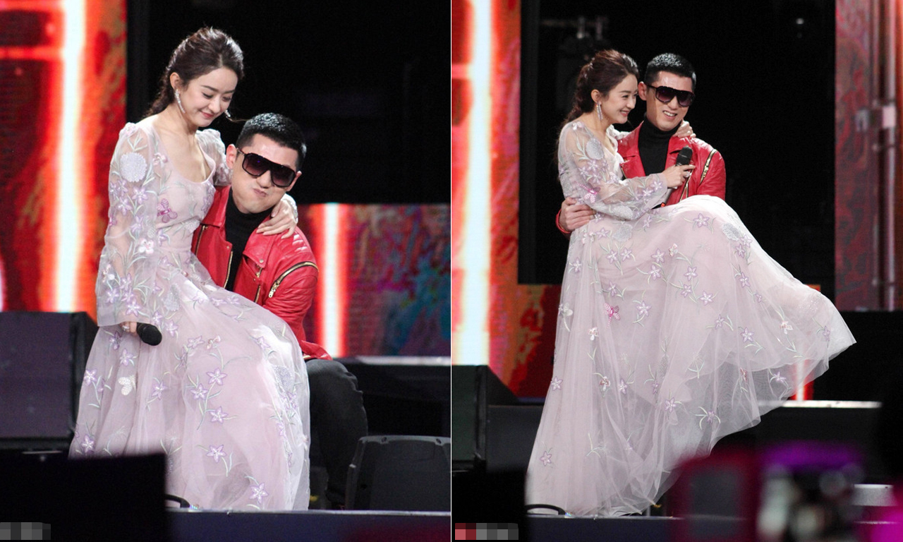 抱起女明星们的瞬间,张继科帅气鹿晗可爱,刘德华成了永恒的经典