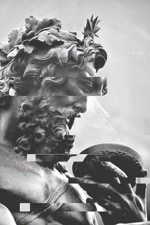 石膏像元素67676767海报设计参考艺术感十足