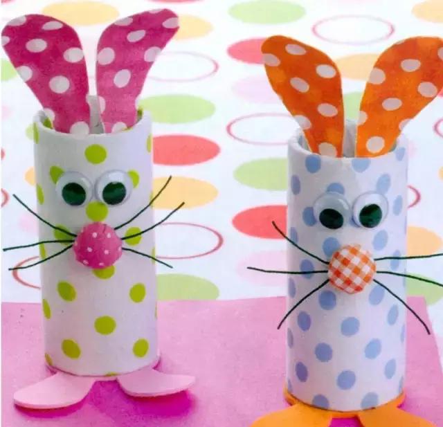 卫生纸筒创意手工有兴趣的家长可以带着孩子动手做一做