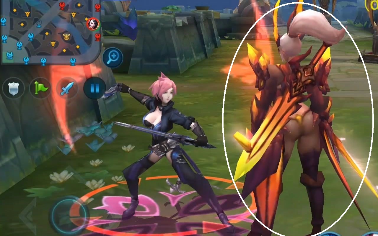 王者荣耀3d视角英雄颜值差距大花木兰背影抢眼露娜丑到爆