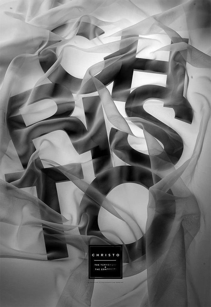 充满空间感的字体海报设计