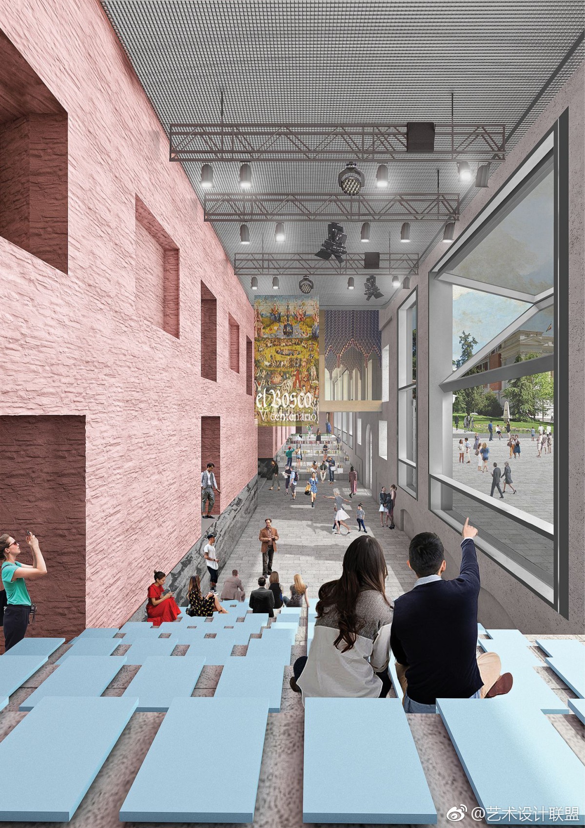 室内拼贴效果图