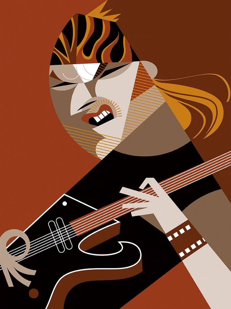 抽象人物画作来自阿根廷插画师pablolobato绘画作品