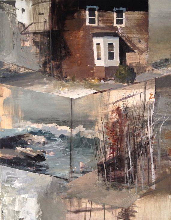 美国油画艺术家 jeremy miranda 蒙太奇风格绘画作品 | 其作品大多表