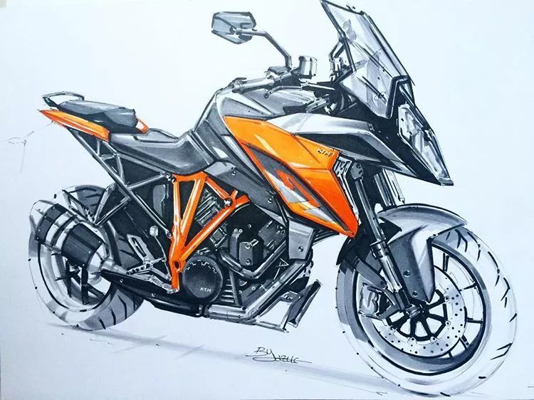 美图汇超酷各类摩托车插画