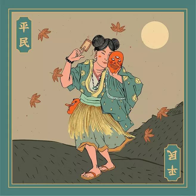 插画师朱异zhuyi爱画浮世绘的商业设计师