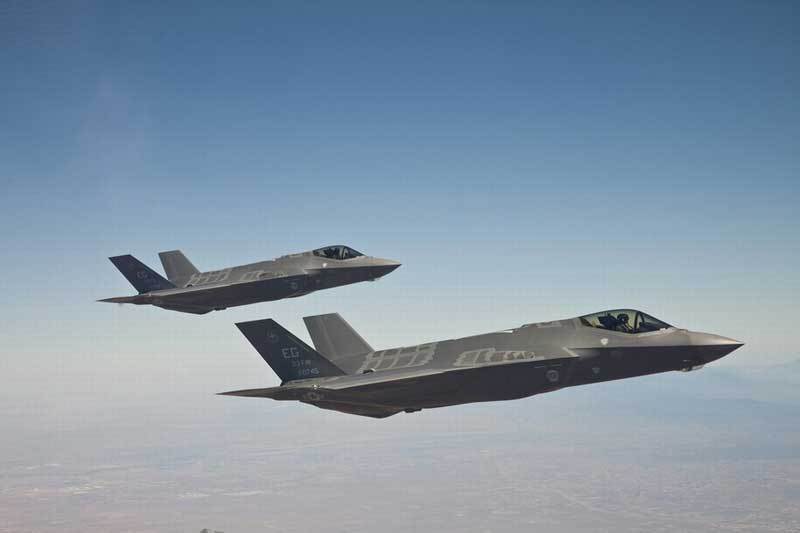 在美国海军陆战队前往中东之前,军方的第五代隐形战斗机联合起来在