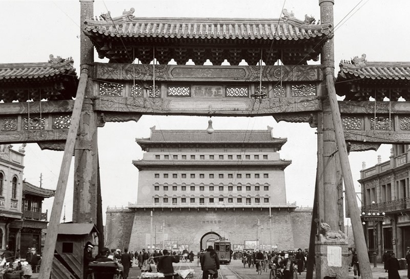民国时期北平(北京)的街景.